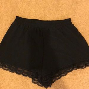 BP black lace shorts